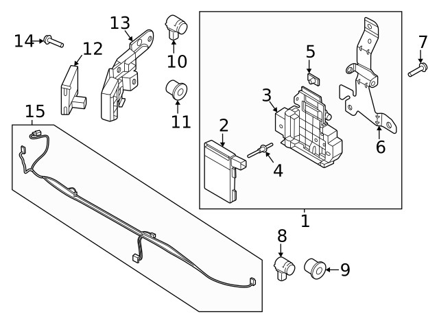 Genuine Ford Radar Sensor Bracket NL3Z-14D189-C