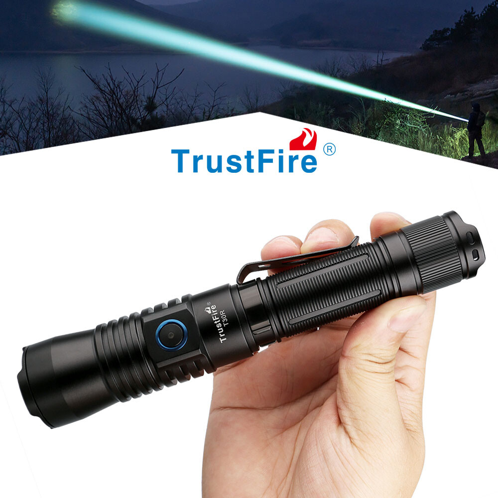 Trustfire T30R 1100Meter Beam Range Tactical Hunting LEP Flashlight 460LM US