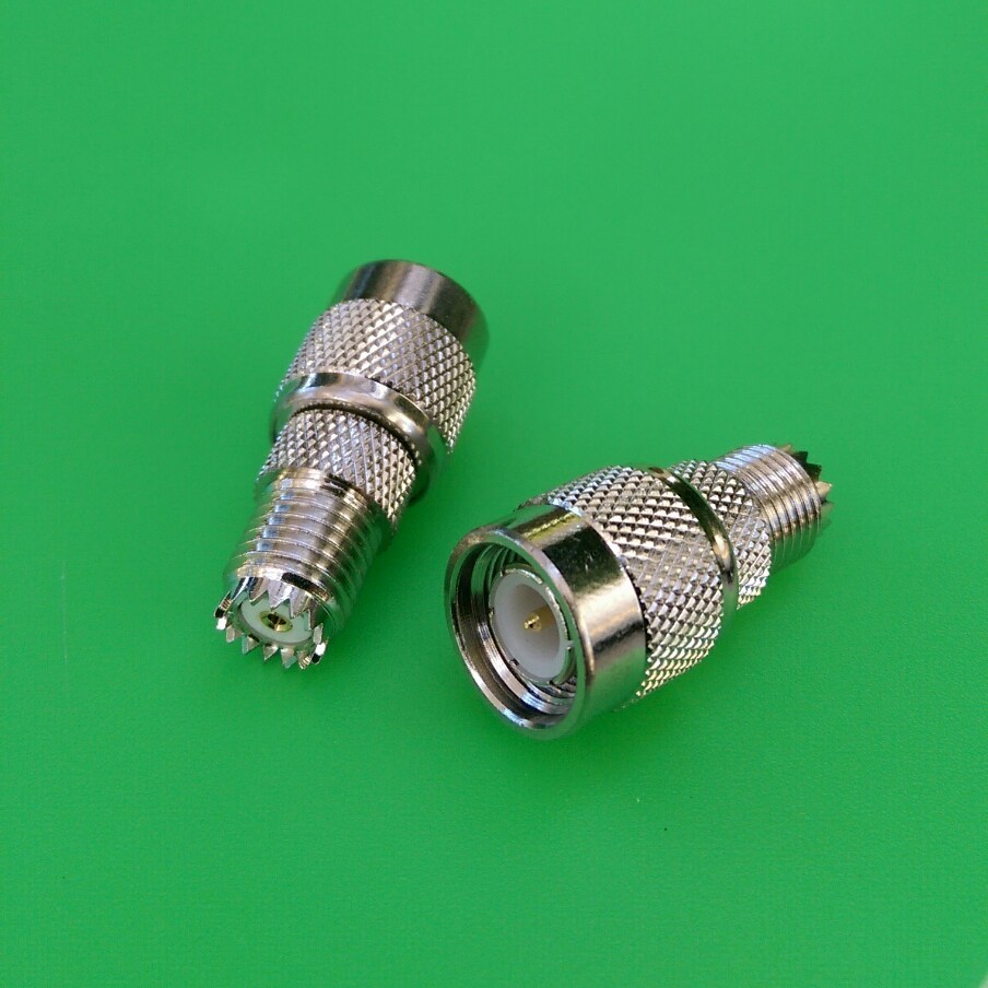 (5 PCS) Mini UHF Female to TNC Male Connector - USA Seller