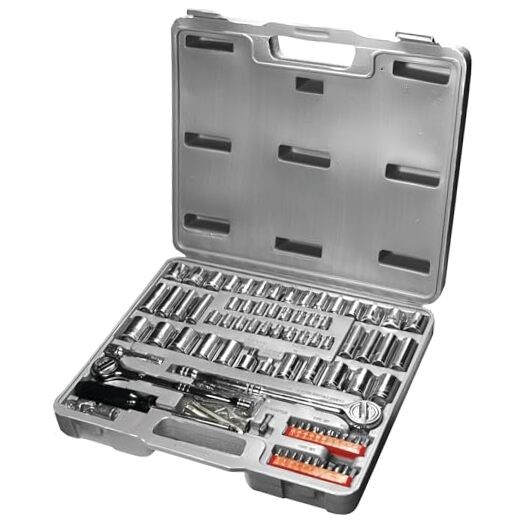 W1198 SAE/Metric 100-Piece Socket (1/4 100-Piece (Pack of 1) Socket & Bit Set