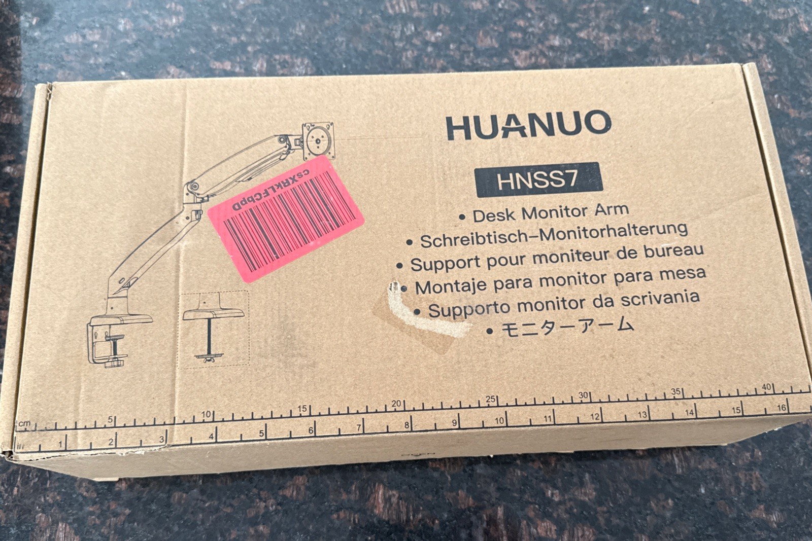 (New) HUANUO HNSS7 Single Monitor Arm For 13-49 inch Screens.