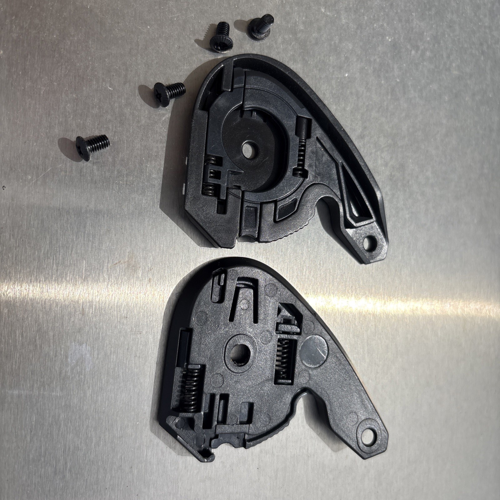 HJC C10 Helmet HJ-34P Shield Pivot Ratchet Gear Plate Kit Black