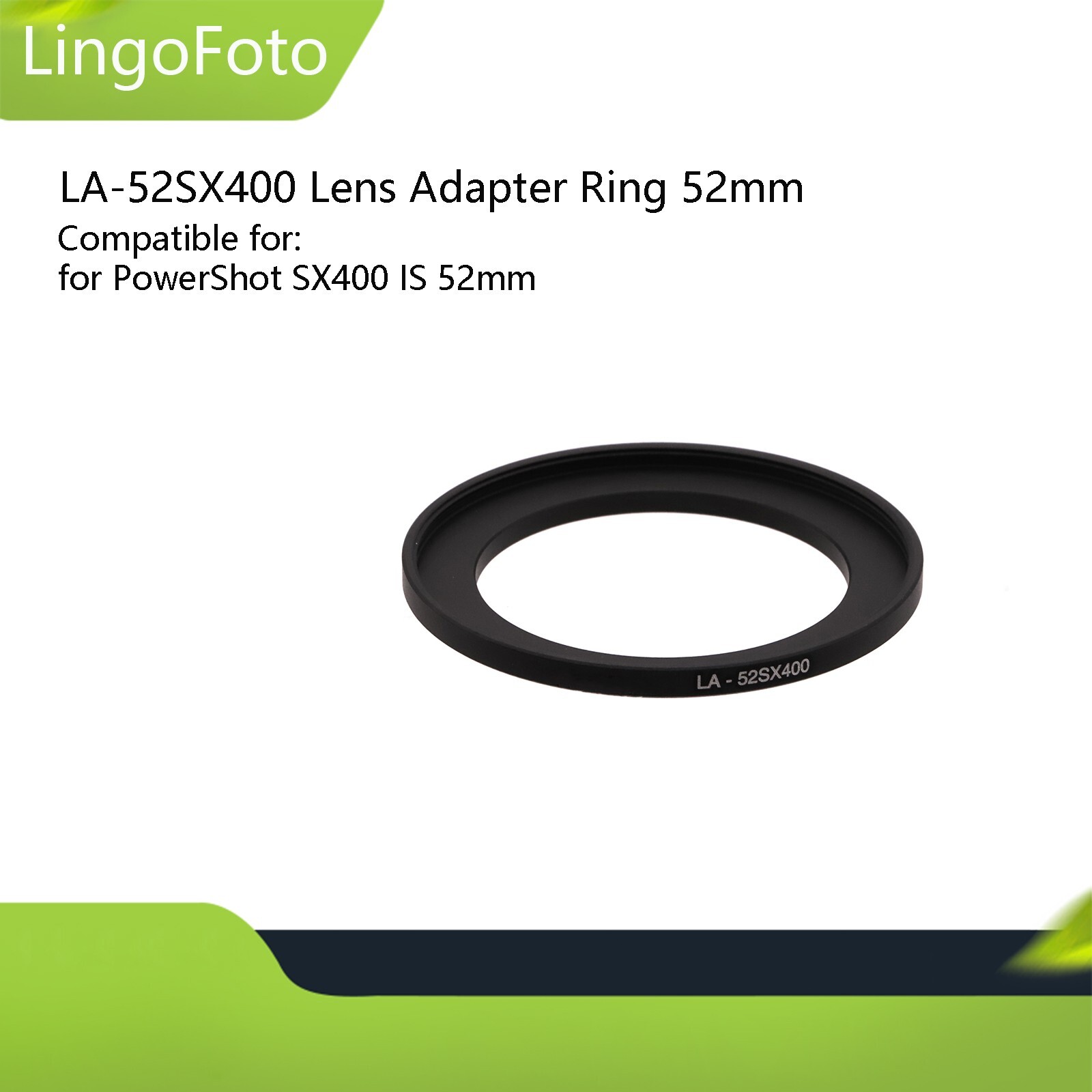 LA-52SX400 Lens Adapter Ring 52mm for PowerShot SX410 SX420 SX500 IS SX510 HS