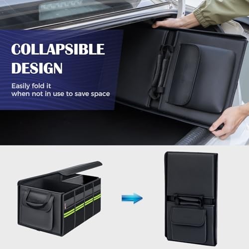 Car Trunk Organizer - 70Nappaeather Trunk Organizer for SUV withid, Multi L