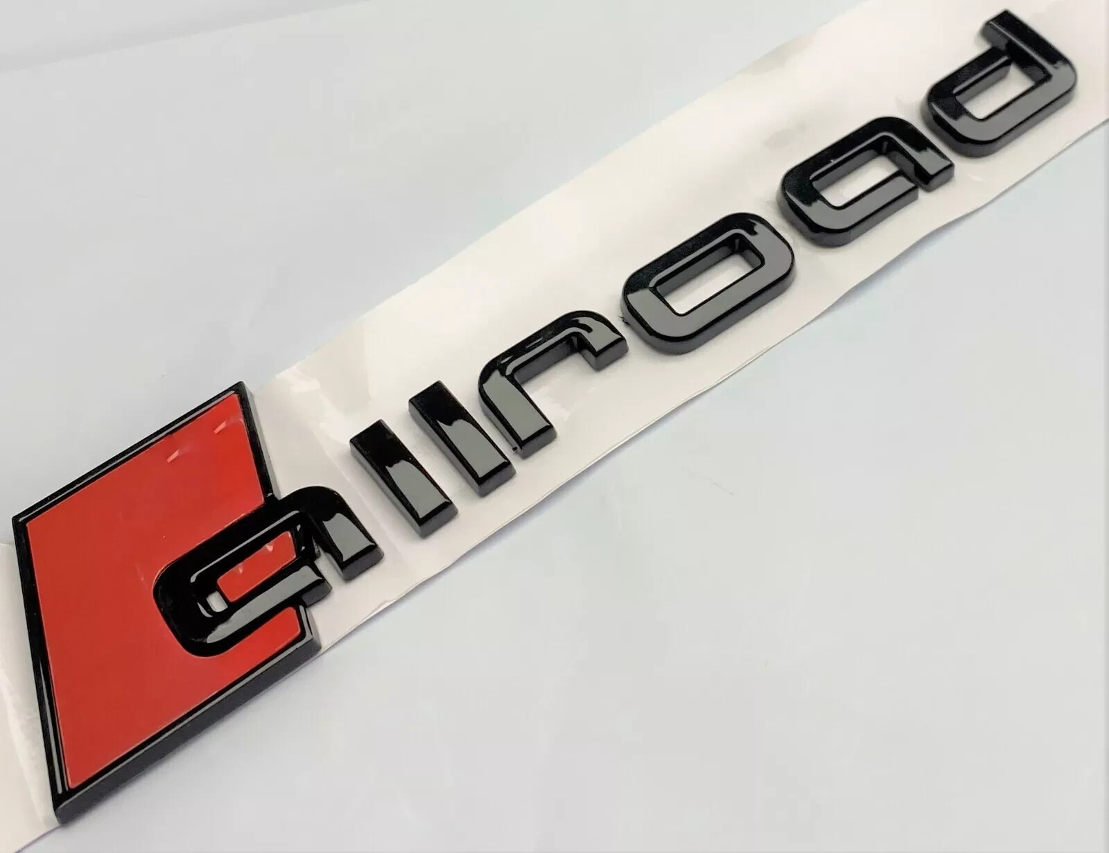BLACK ALLROAD REPLACEMENT FOR AUDI REAR TRUNK EMBLEM BADGE NAMEPLATE DECAL LID