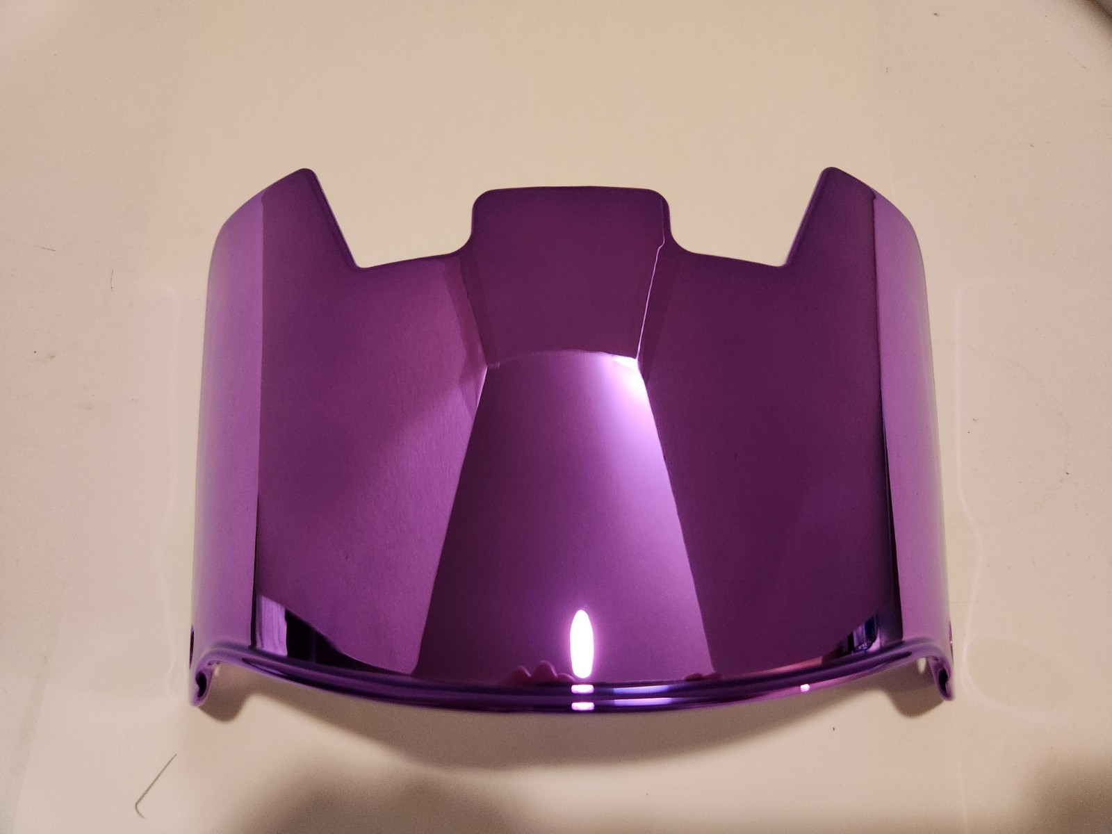 PURPLE CHROME MIRROR Football Helmet Visor PLUS Clips FOR DISPLAY PURPOSES ONLY