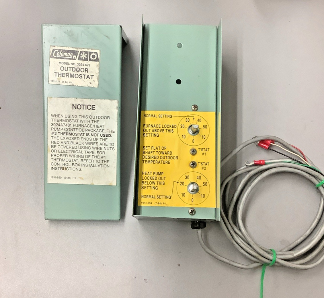 Coleman 3024-672 Outdoor HVAC Thermostat (b637)