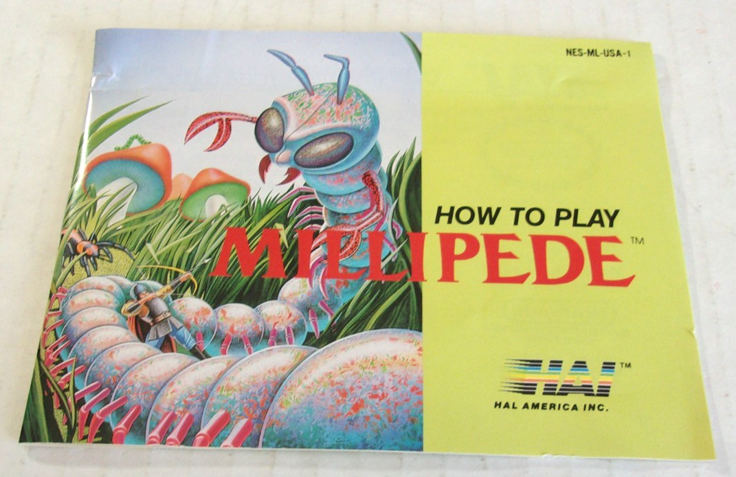 Used Manual Only 1988 Millipede NES Nintendo Entertainment System NES-ML-USA-1