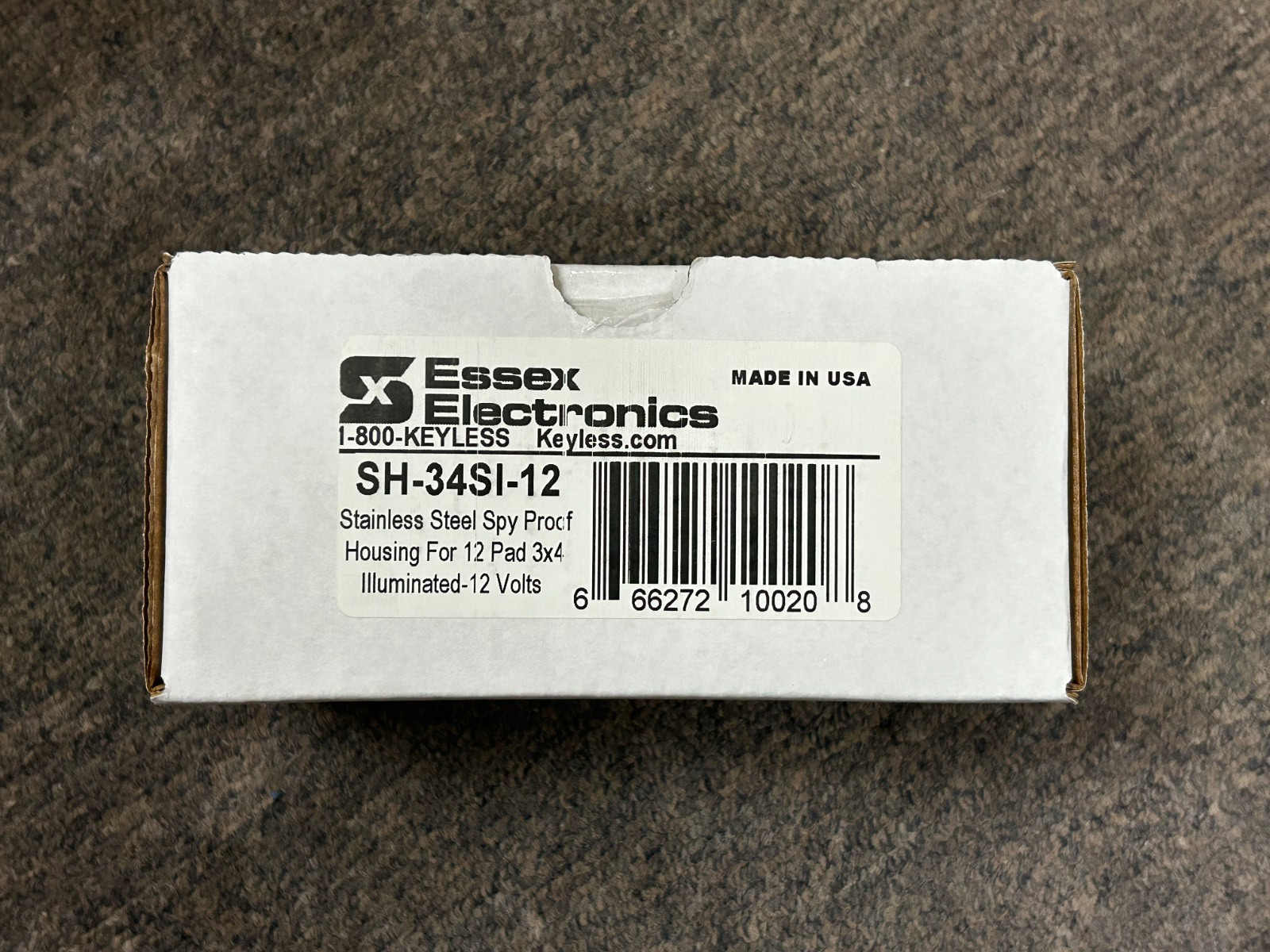 Essex Electronics SH-34SI-12 Illuminated Stainless Steel Housing Surveillance