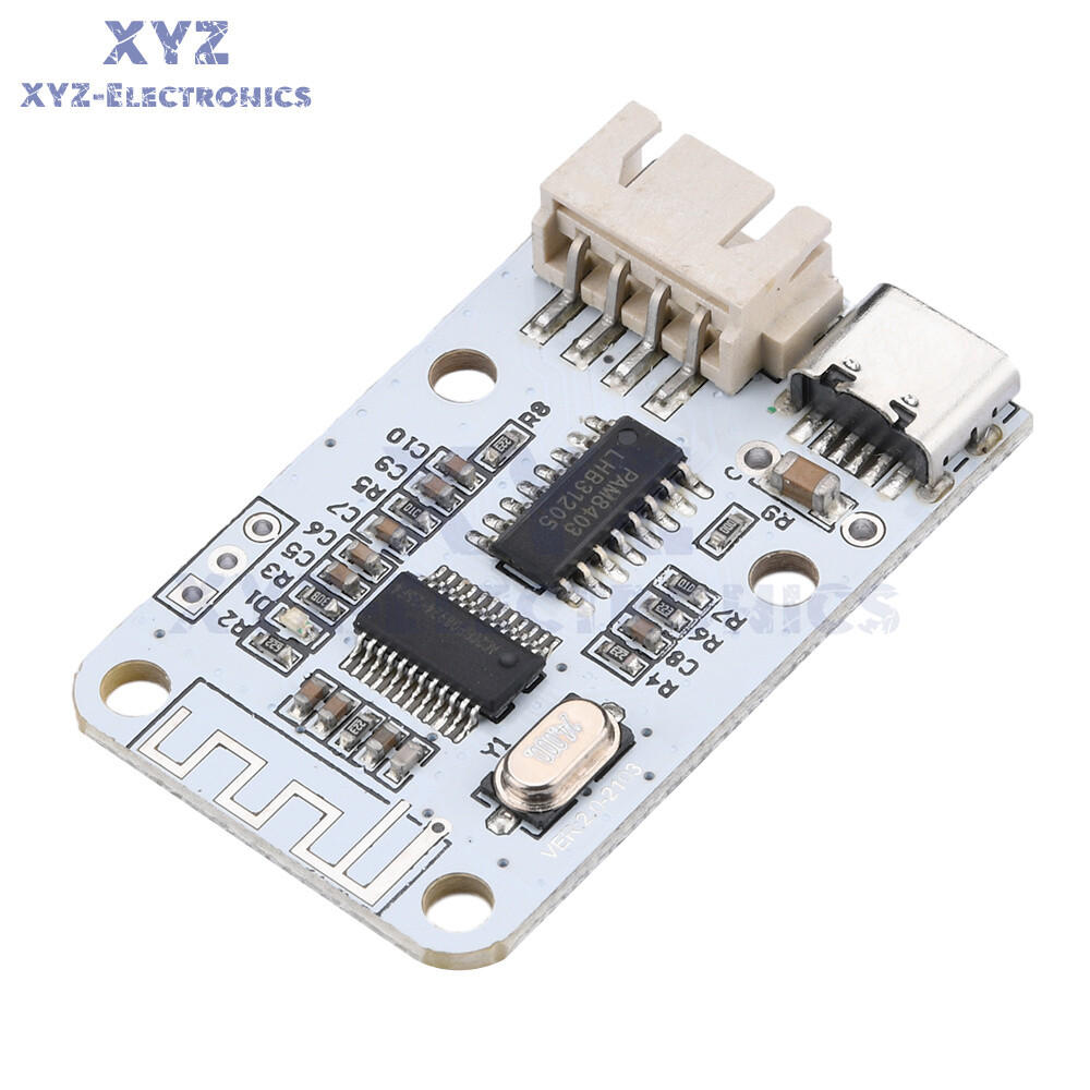 Type-C PAM8403 Bluetooth 5.0 3W+3W Stereo Audio Module Digital Amplifier Board