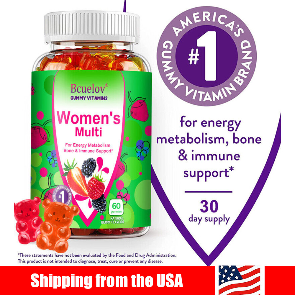 Women'S Daily Gummy Vitamins Enhance Immunity Promotes Bone Health Metabolism