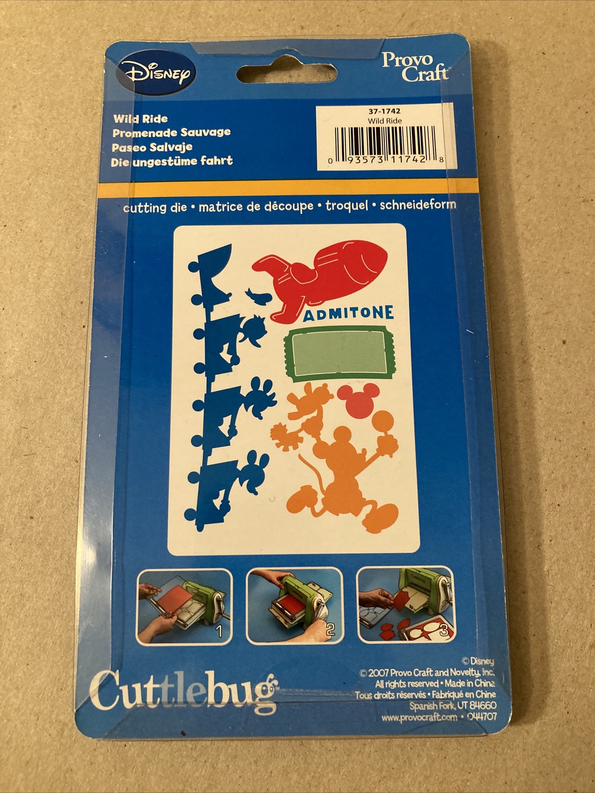 DISNEY MICKEY MOUSE ARIEL NEMO CUTTLEBUG CUTTING DIE PROVO CRAFT (7)