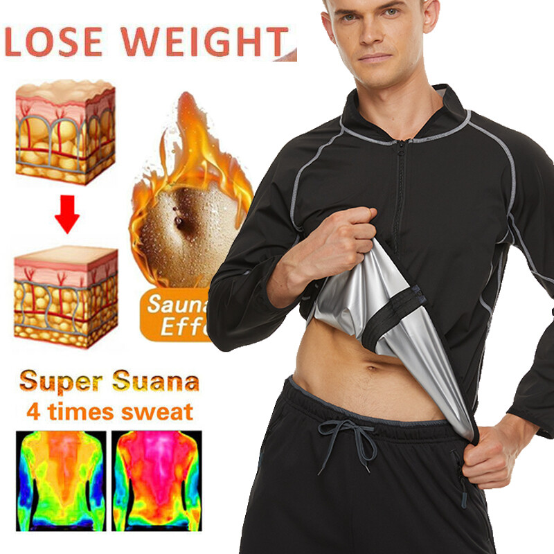 Kewlioo Pro Men's Sauna Jacket - Heat Trapping Sweat Compression Tank Tops