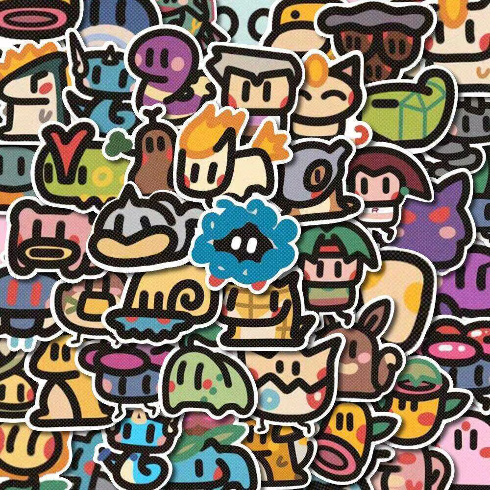 Pokemon Stickers Pixel Art 100 Pack Set Sticker Decal Bundle Lot  - US Seller