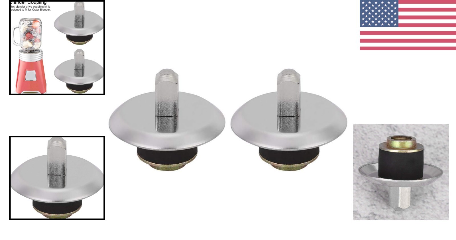 2Pcs Metal Blender Drive Kit - Universal Oster Replacement Parts for Efficiency