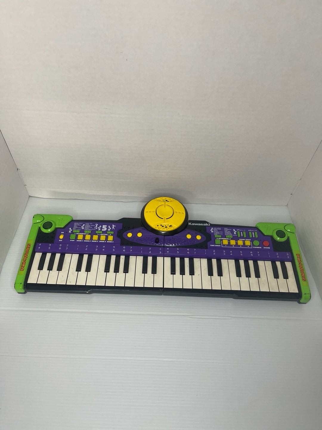 Vintage 1990s Kawasaki Dual Cool Keys Foldable Electronic Children's Keyboard