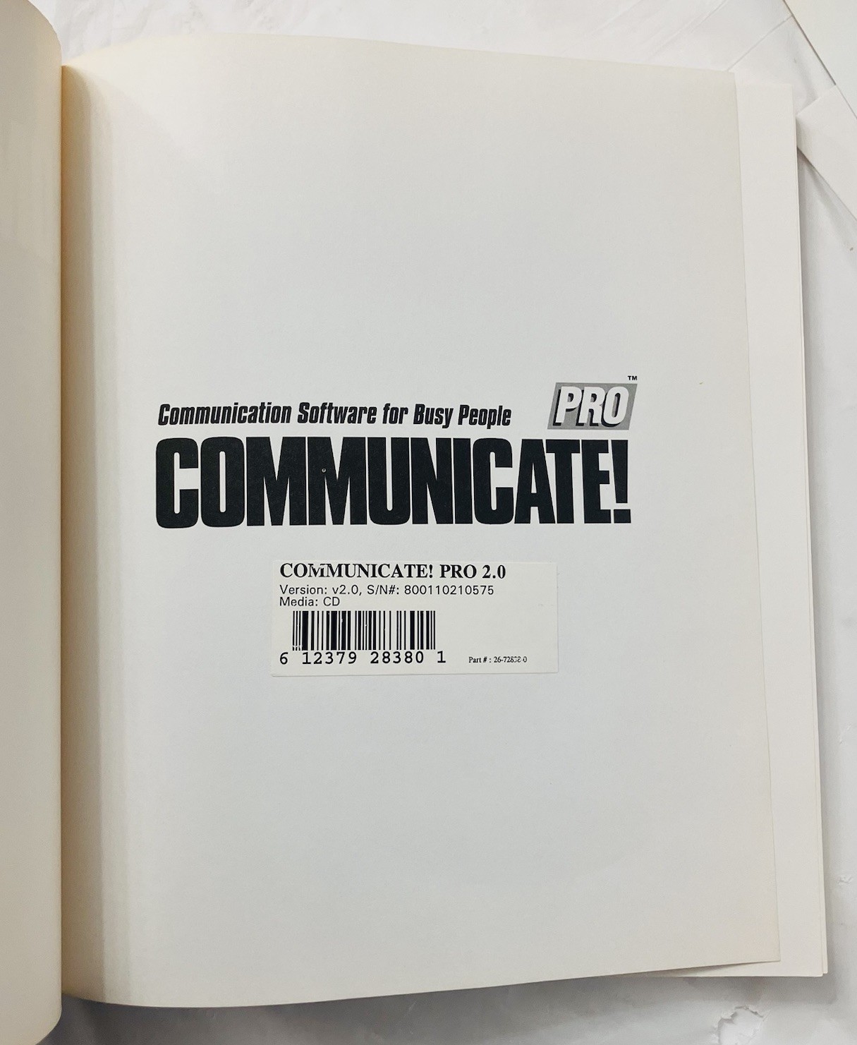 Communicate! Pro 2.0 Sealed CD w/ User Guide Win 95 NT Fax Voice Software NOS