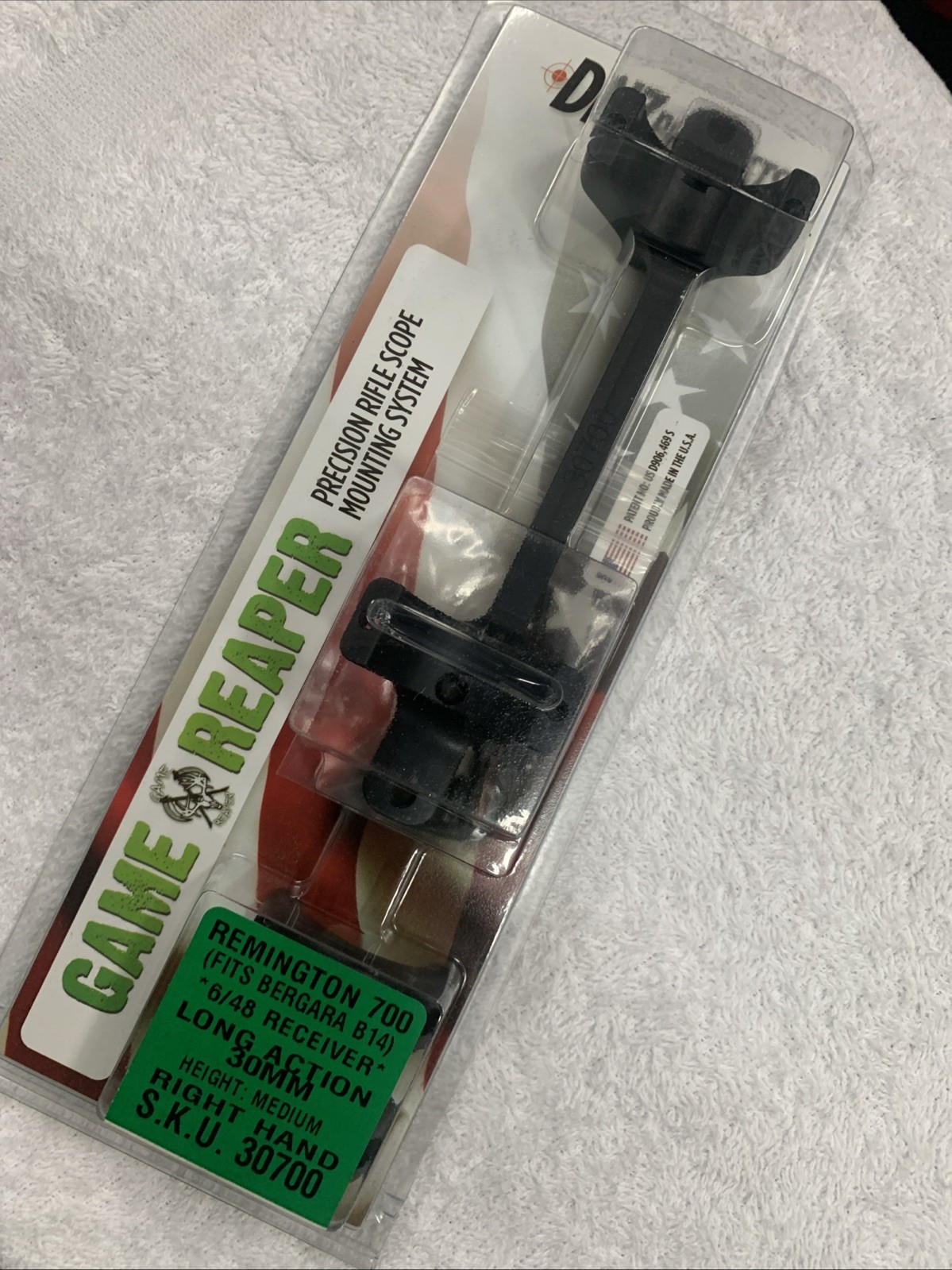 DNZ Game Reaper Scope Mount 30mm Medium Fits Remington 700 Short Action  30700