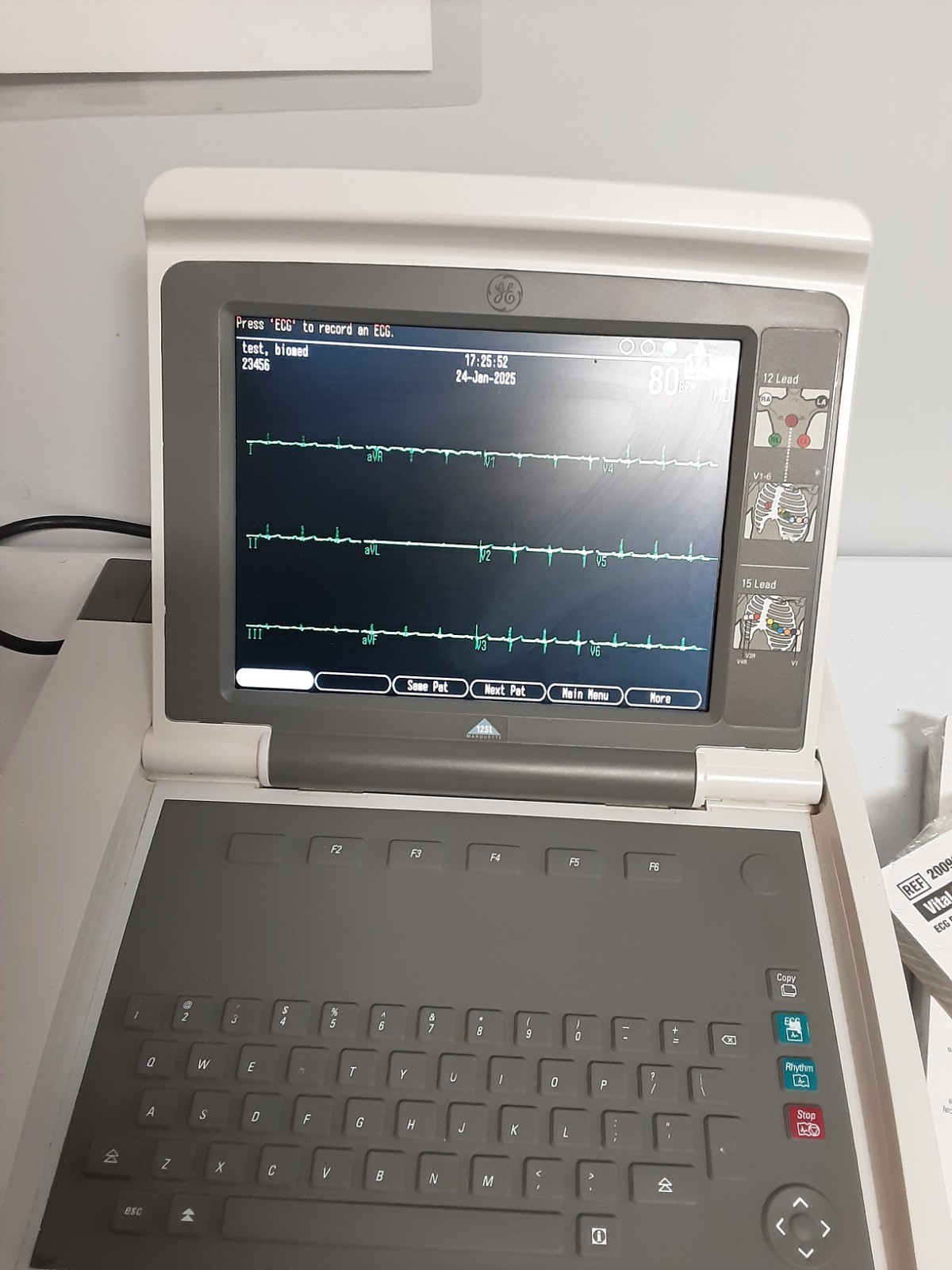 GE MAC 5500 HD EKG , with all accessories 60 day free waranty and retun incl
