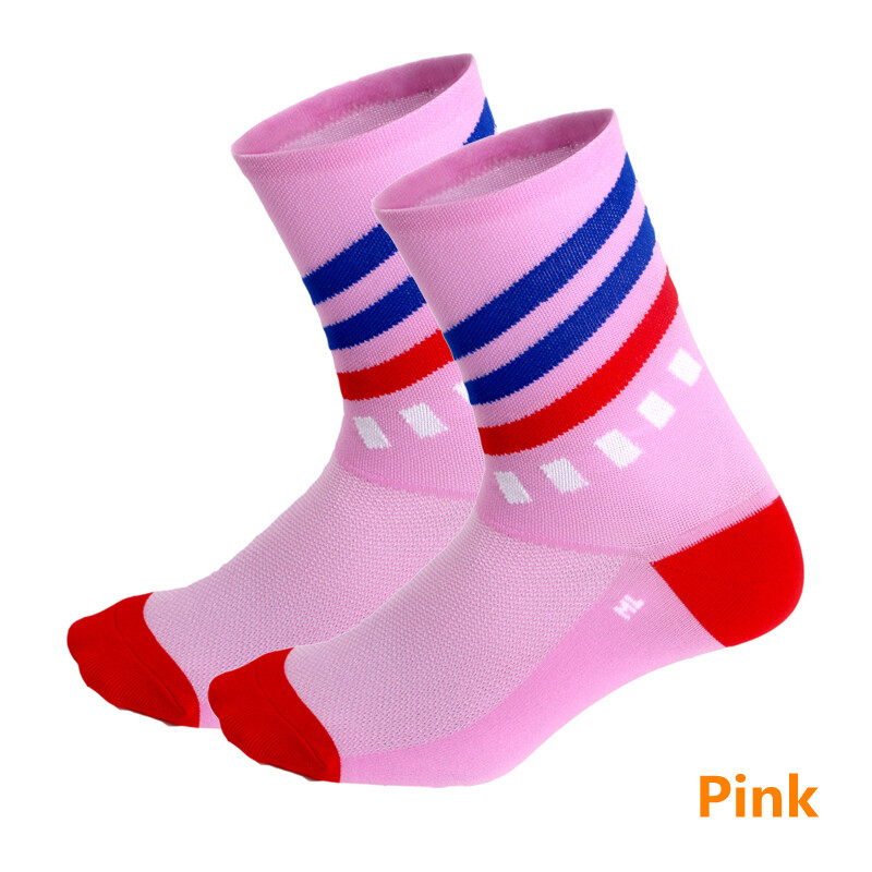 Pro Mens Womens XC Cycling Sports Ankle Socks Riding Socks Bicycle Socks Blue