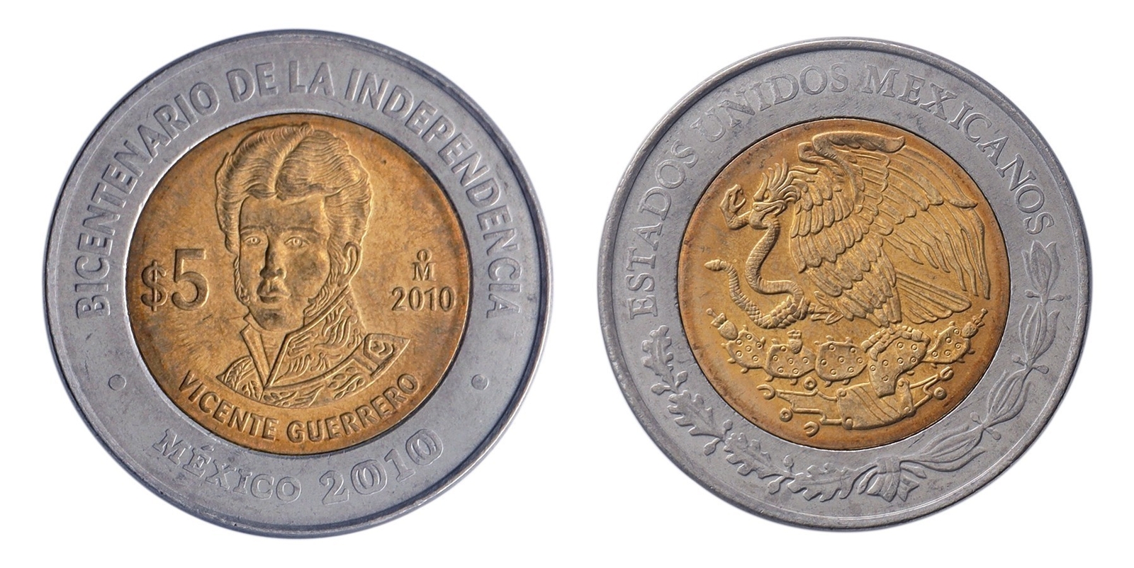Mexico 5 Pesos, 2010, KM #925, Mint, Commemorative