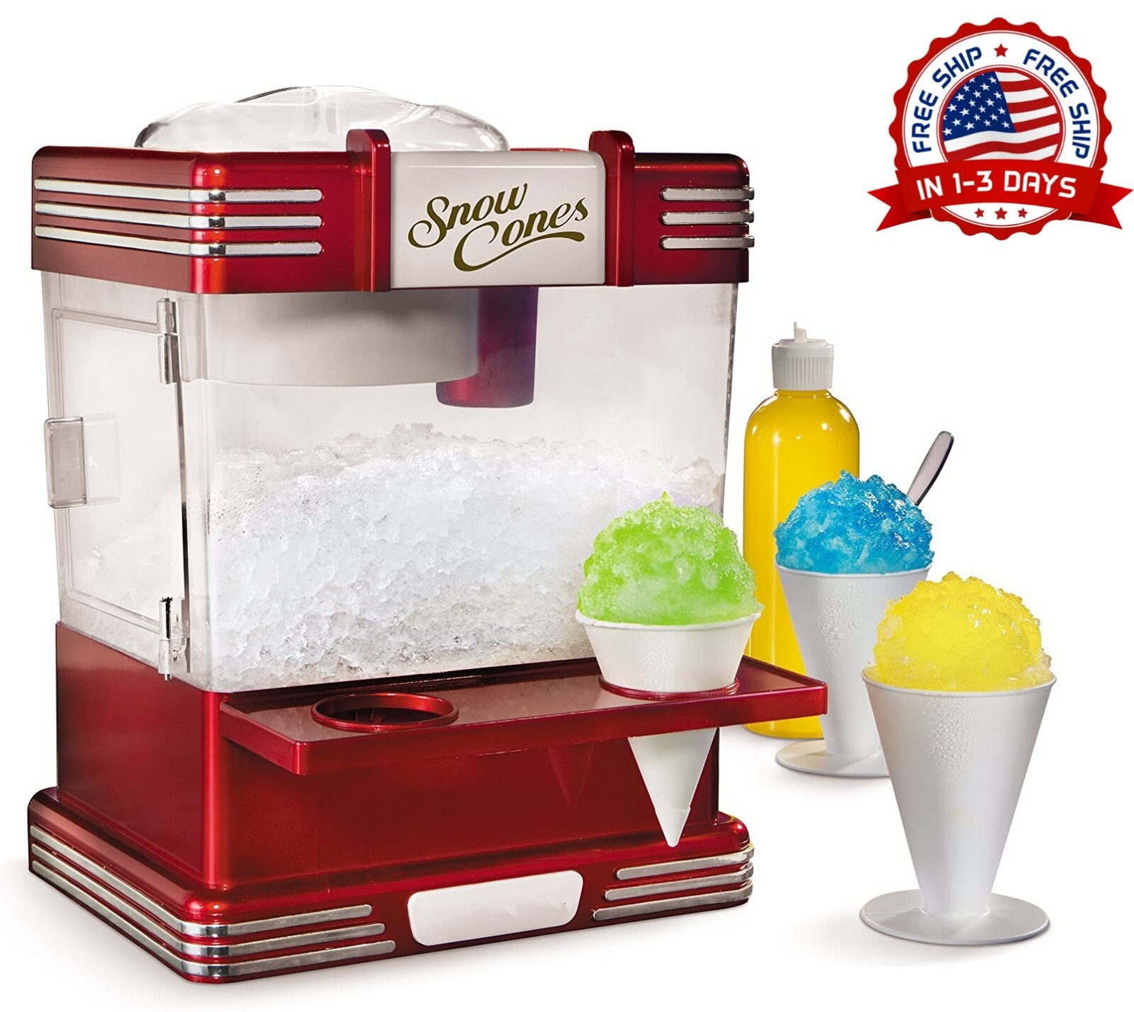 Maquina De Raspar Picar HIelo Profesional Para Raspados Granizados Minutas Nuevo