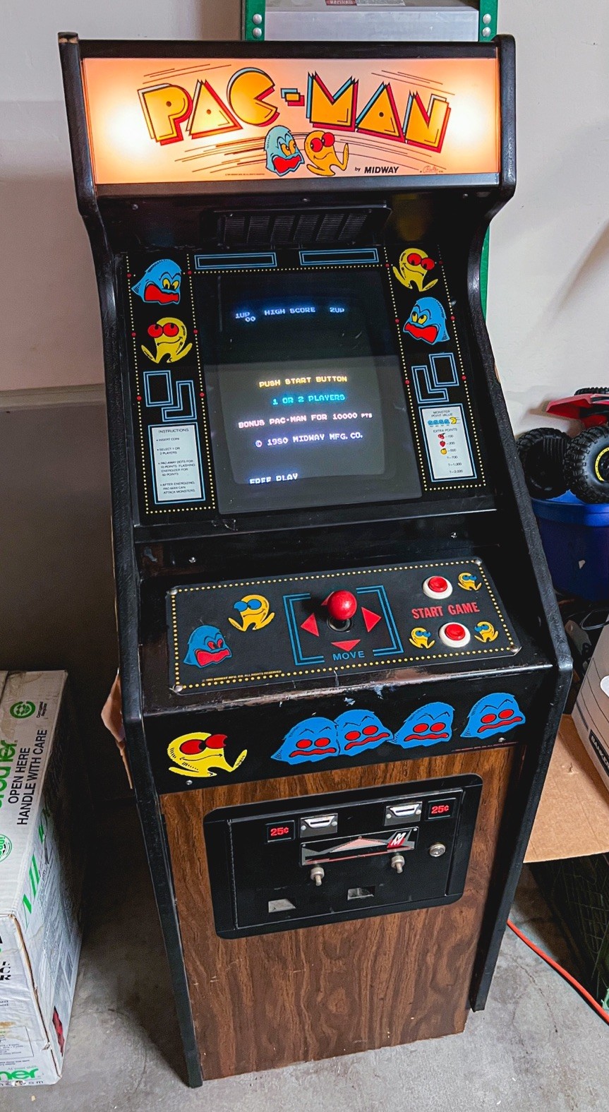 PAC-MAN CABARET “MINI” CABINET ARCADE MACHINE by MIDWAY LOCAL PICKUP ONLY