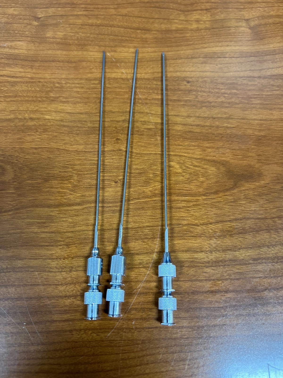 Lot of 3 Stainless Steel 6.75" 18g Bovine Blocking Needles