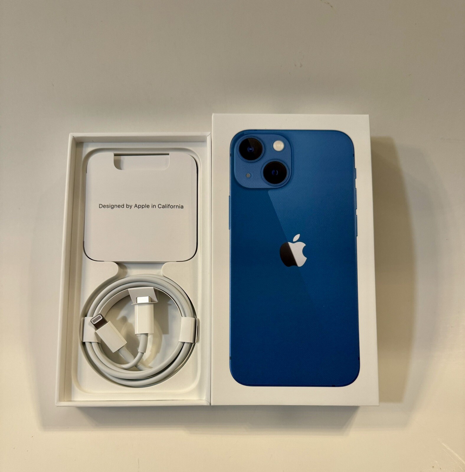 iPhone 13 mini Blue 128 GB Empty Box And Accessories *No Phone*