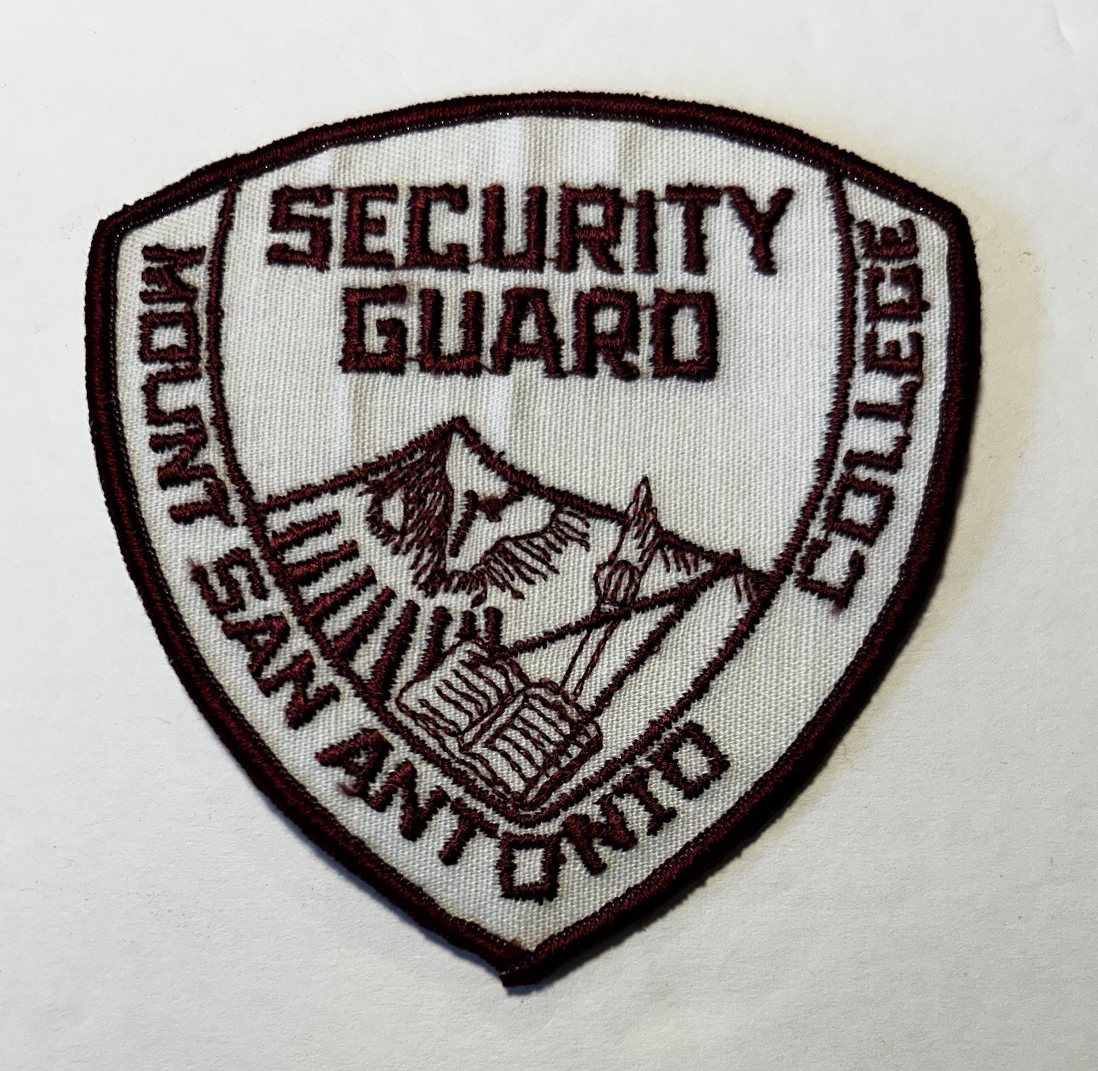 CALIFORNIA MOUNT SAN ANTONIO COLLEGE SECURITY GUARD PATCH LOS ANGELES CO #PDD94