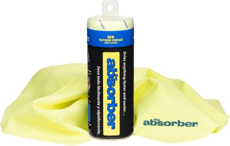 Premium Synthetic Drying Chamois for Cars & Bikes, 17" x 13" Sma Color: Yellow