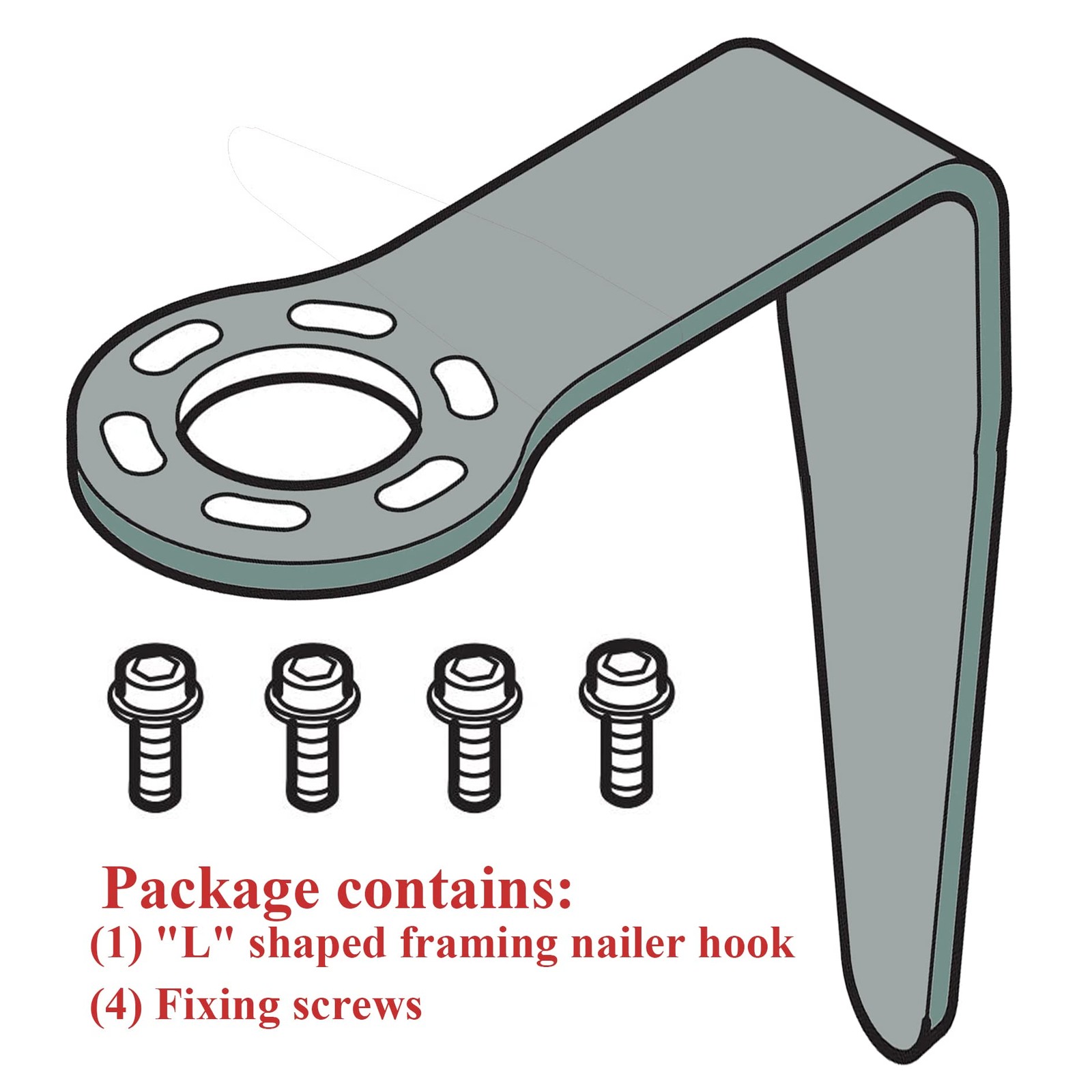 Rafter Hook 889661M for Metabo HPT Tool Hanger Compatible with Sliver