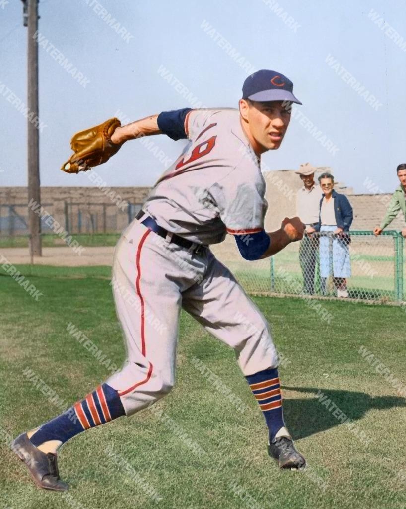 GY33 Bob Feller Cleveland Indians 8x10 11x14 16x20 Colorized Photo