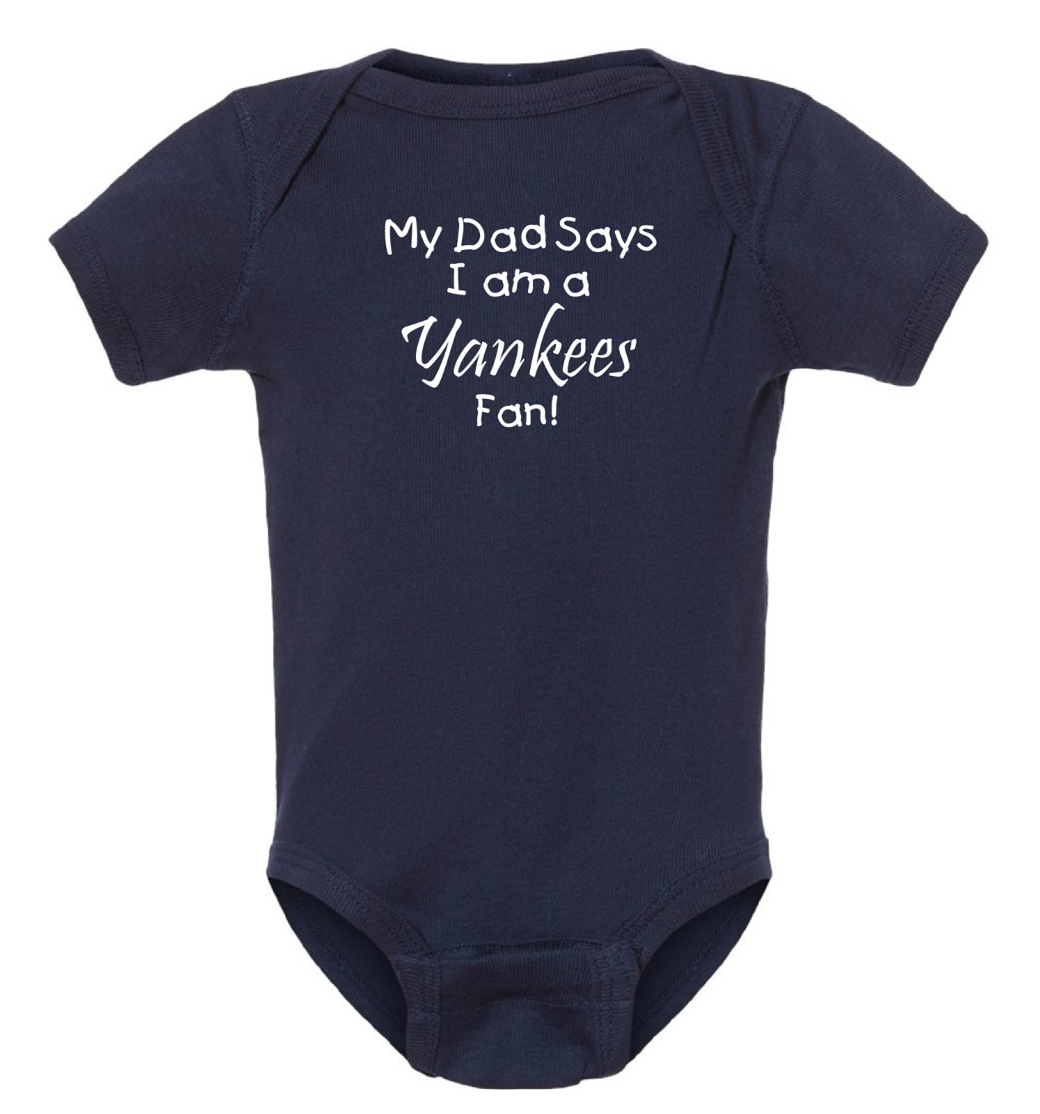 Grandpa / Dad Says I am a New York Yankees Fan Baby Bodysuit / Todder Tee
