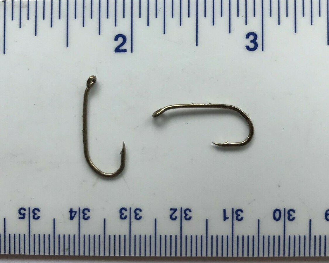 100 (2 packs/50) Matzuo bronze down eye baitolder hooks size 8 100013