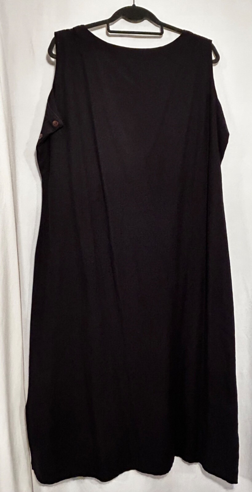 WOMENS ONE SIZE BLACK GOLD 2 PIECE SHERMARKE KAFTAN PULLOVER DRESS