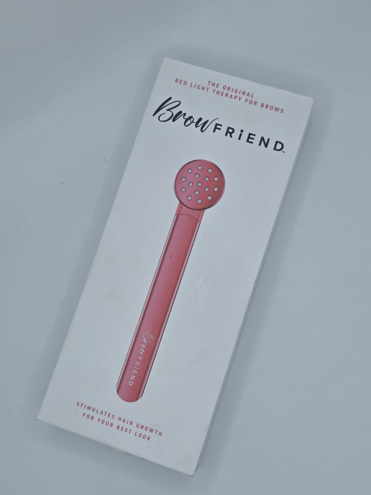 BrowFriend Red Light Therapy Eyebrow Growth Device Pink Science-Backed