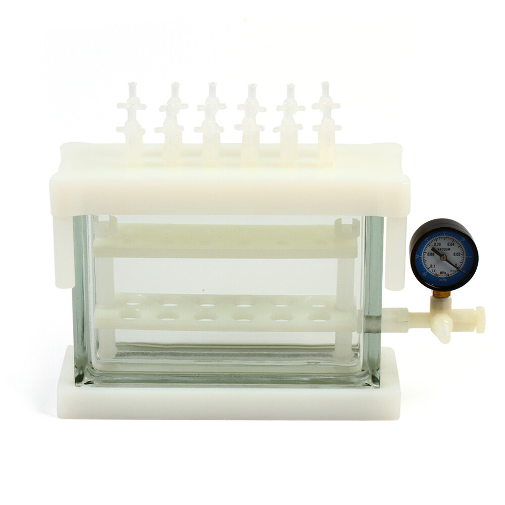 12 Position Solid Phase Extraction Vacuum SPE Manifold Chamber For Lab Testing