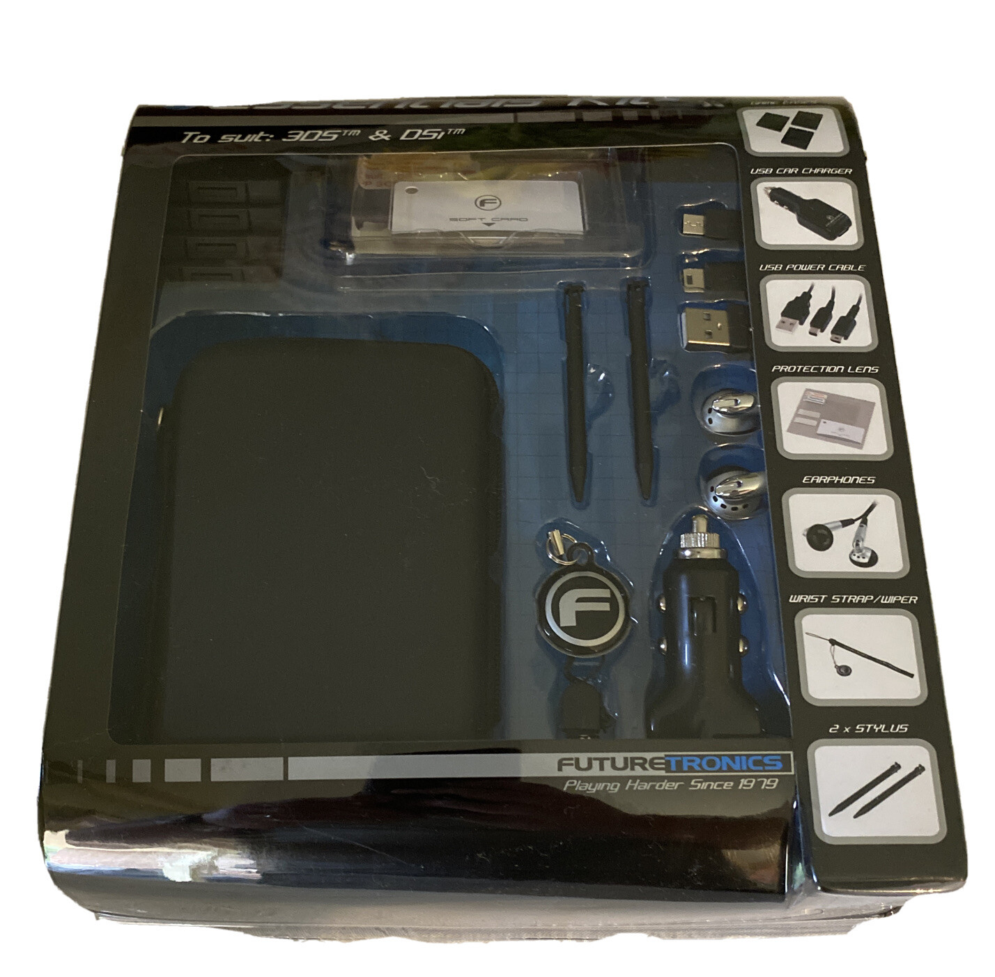 Essentials Gaming Kit To suit: 3DS &DSI FUTURE TRONICS Old school Kit