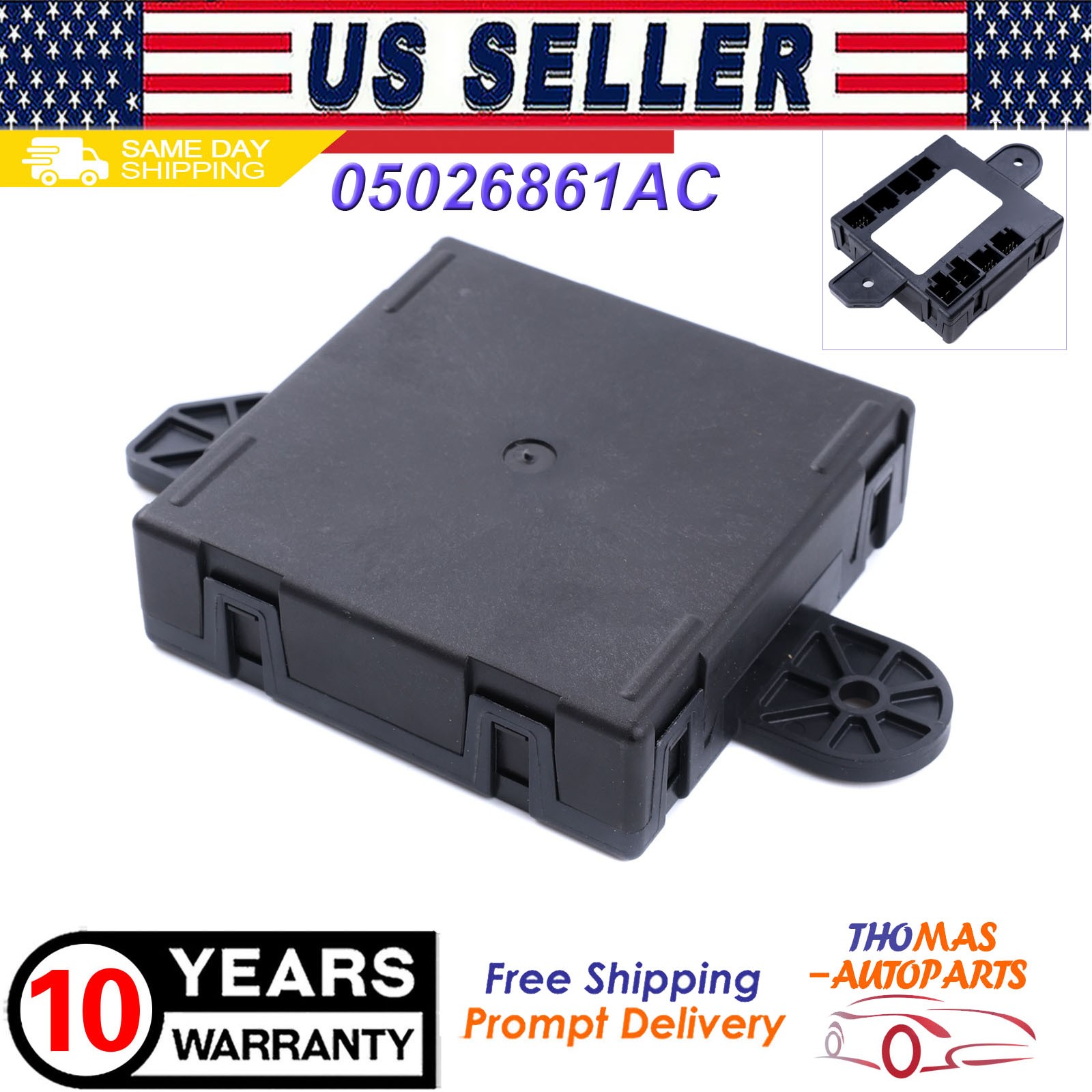05026861AC Front Left Driver Door Module for Dodge Chrysler 2008-2016 US