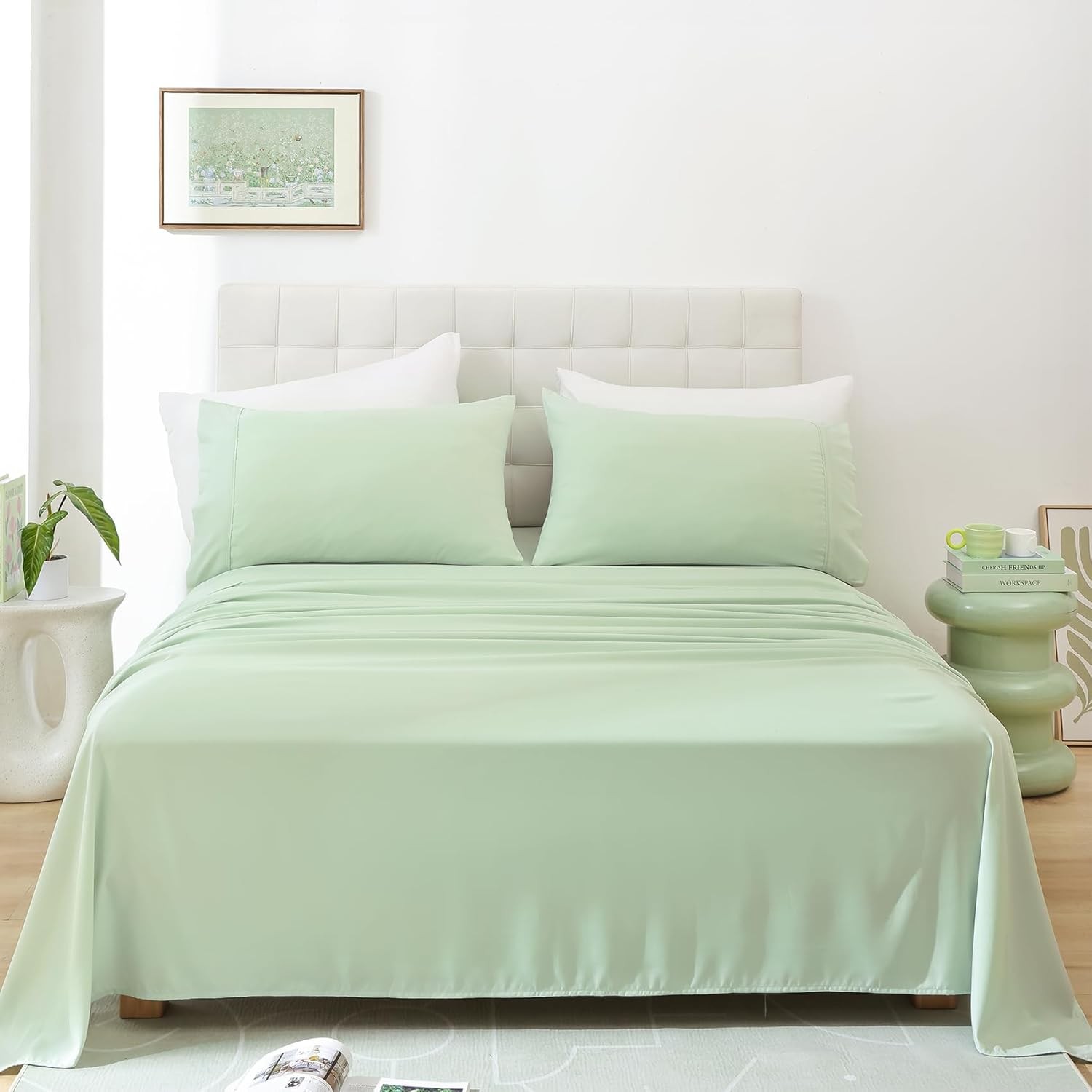 Twin Sheet Set 3 Piece Bed Sheets Twin Size Bed Extra Soft Breathable Deep