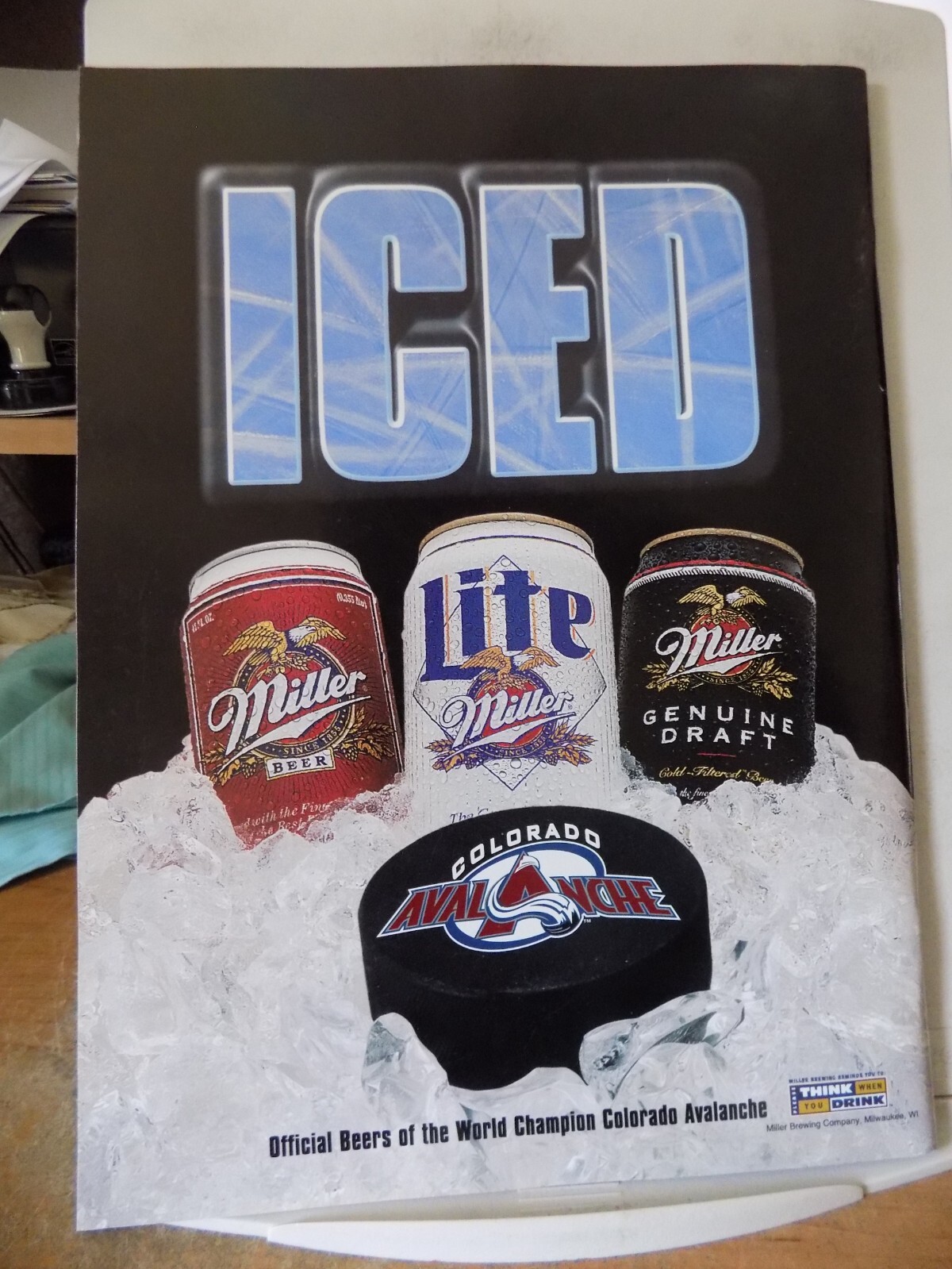 Colorado Avalanche 1996 Program Foote Yelle Ricci Deadmarsh Krupp