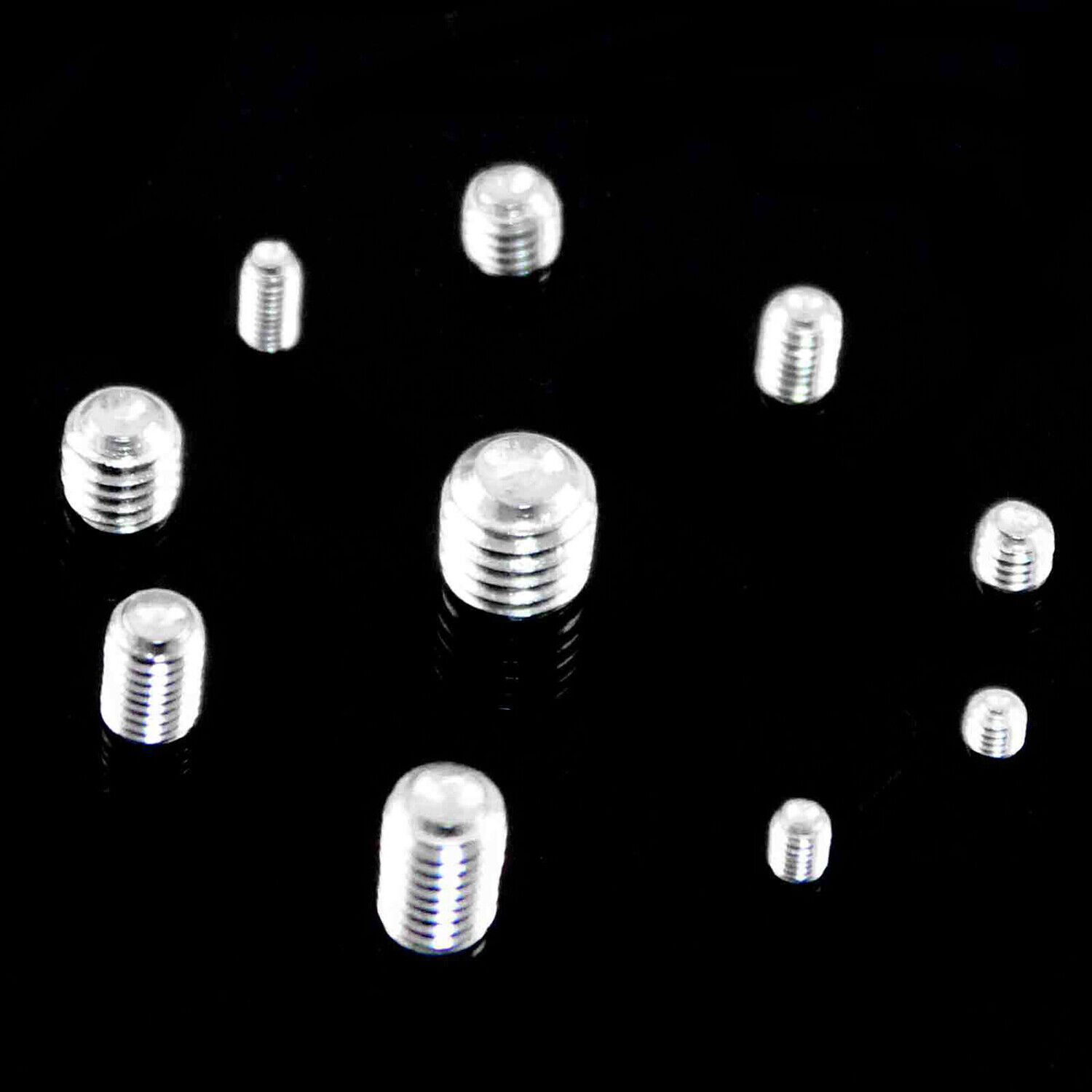 220Pcs Stainless Steel Allen Head Socket Set Grub Screws Assortment Kit