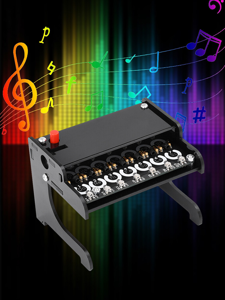 51 Microcontroller Stringless Optoelectronic Piano DIY Keyless Qin Welding Kits