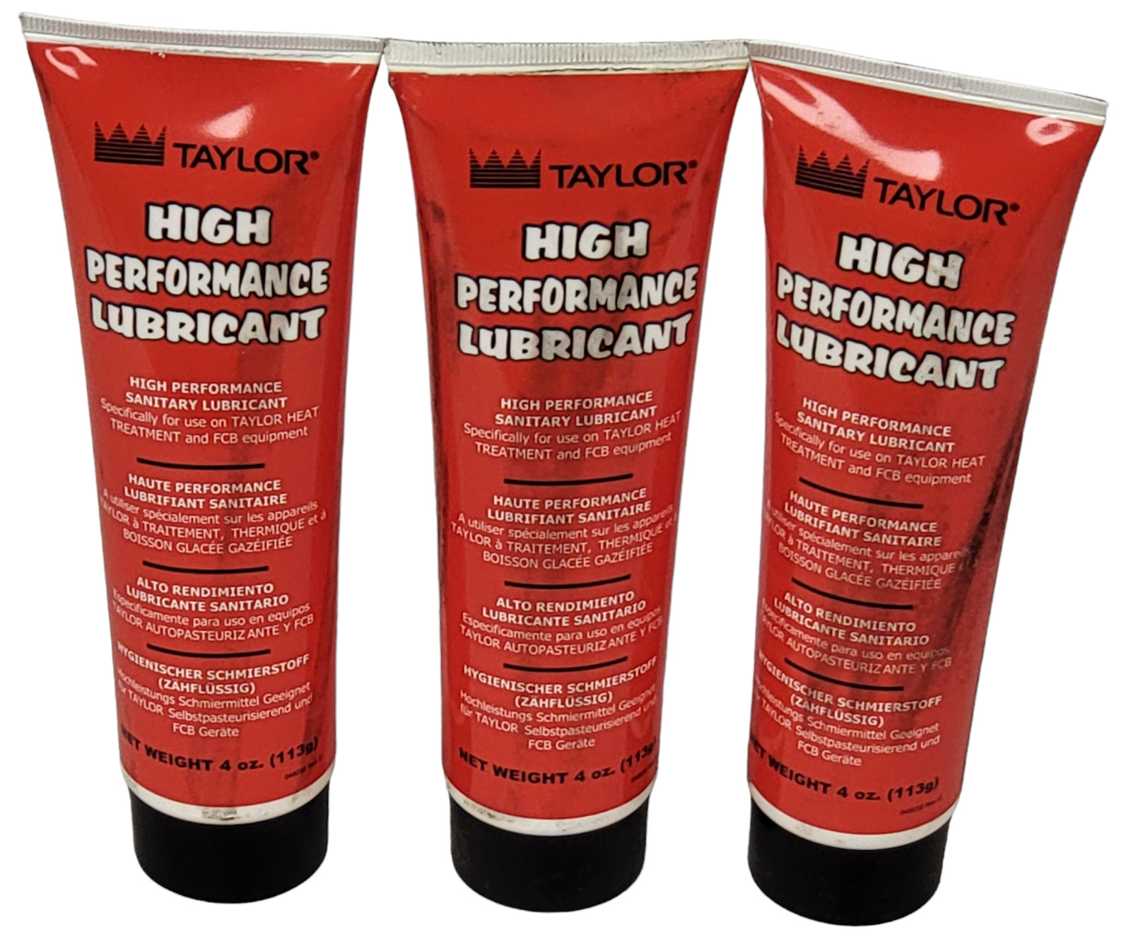 (3 PAcK ) Taylor Red Lube High Performance Soft Serve Red Lubricant 4oz Tube