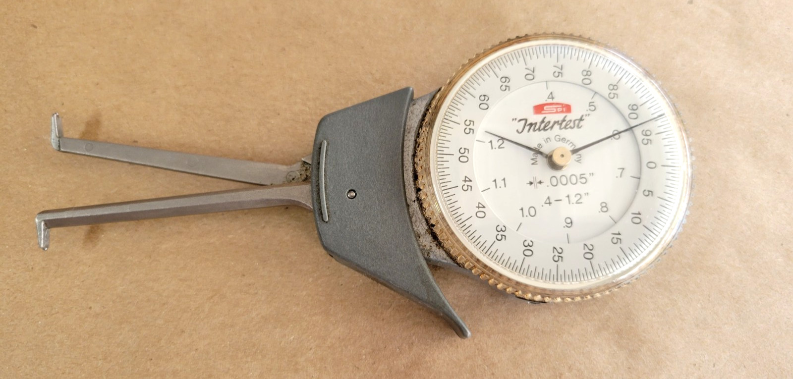 GERMAN INTERTEST INSIDE CALIPER .4 - 1.2" W/ .0005" READING