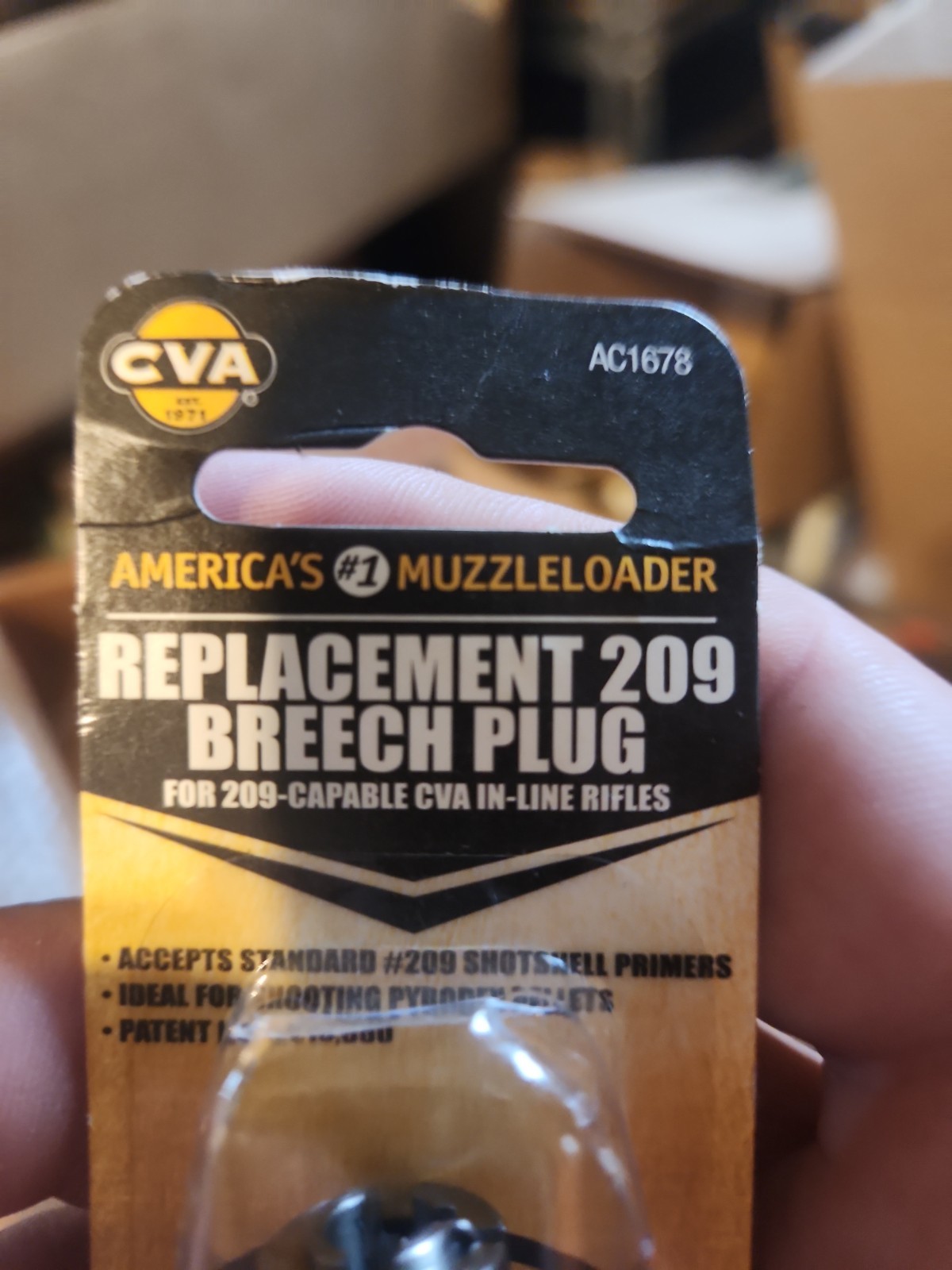CVA 209 In Line Shotgun Primer Replacement Breech Plug - AC1678