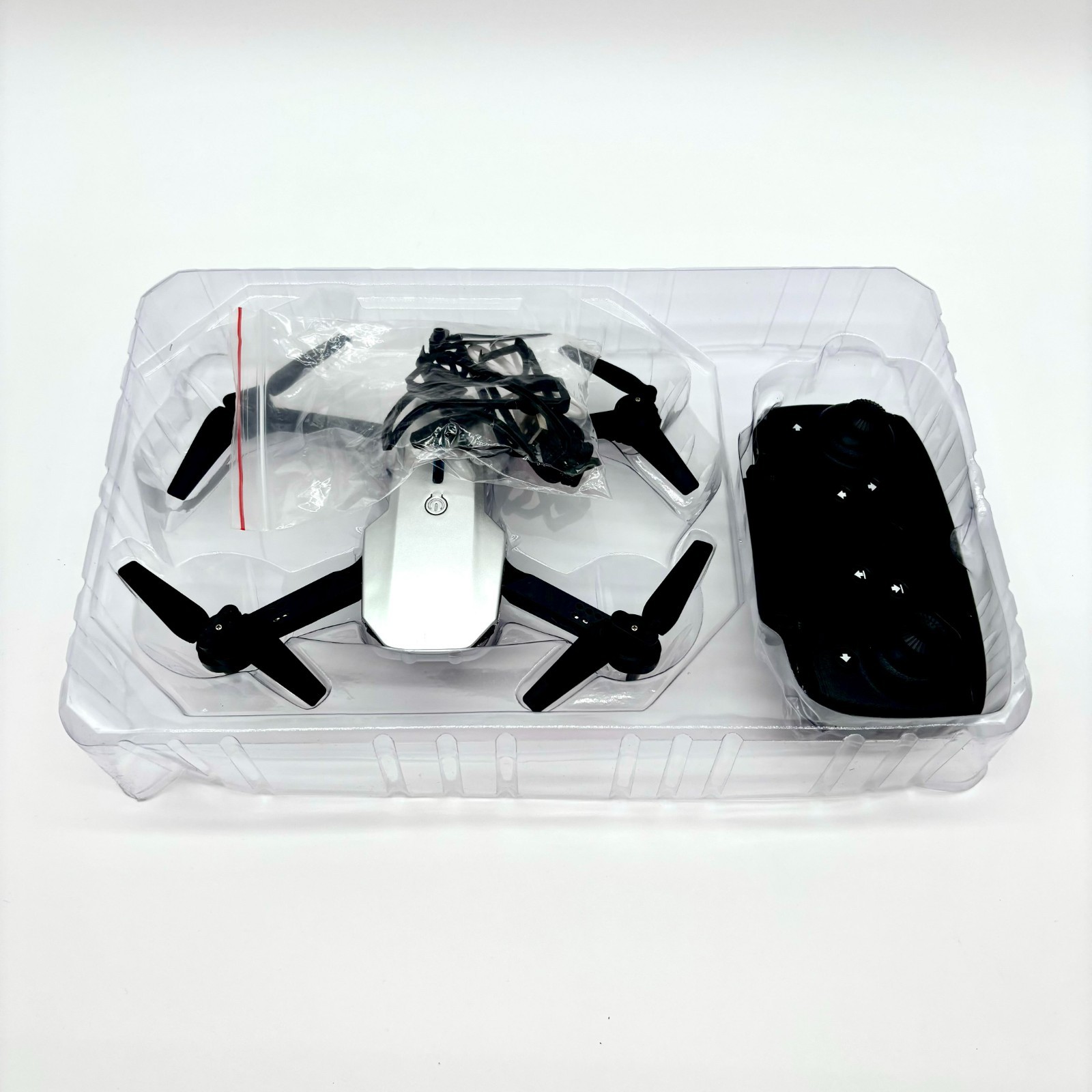 XVB Covert Foldable WiFi Drone With 720p Camera Silver Black Model ET-0784