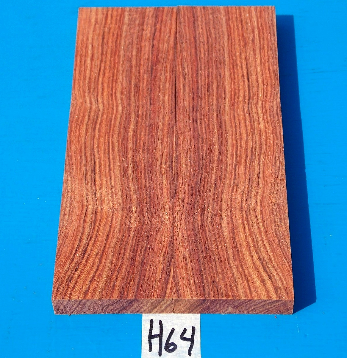 1 PAIR TULIP KNIFE HANDLE SCALES~3/8" X 1-1/2" X 5" EACH~EXOTIC WOOD~LUMBER