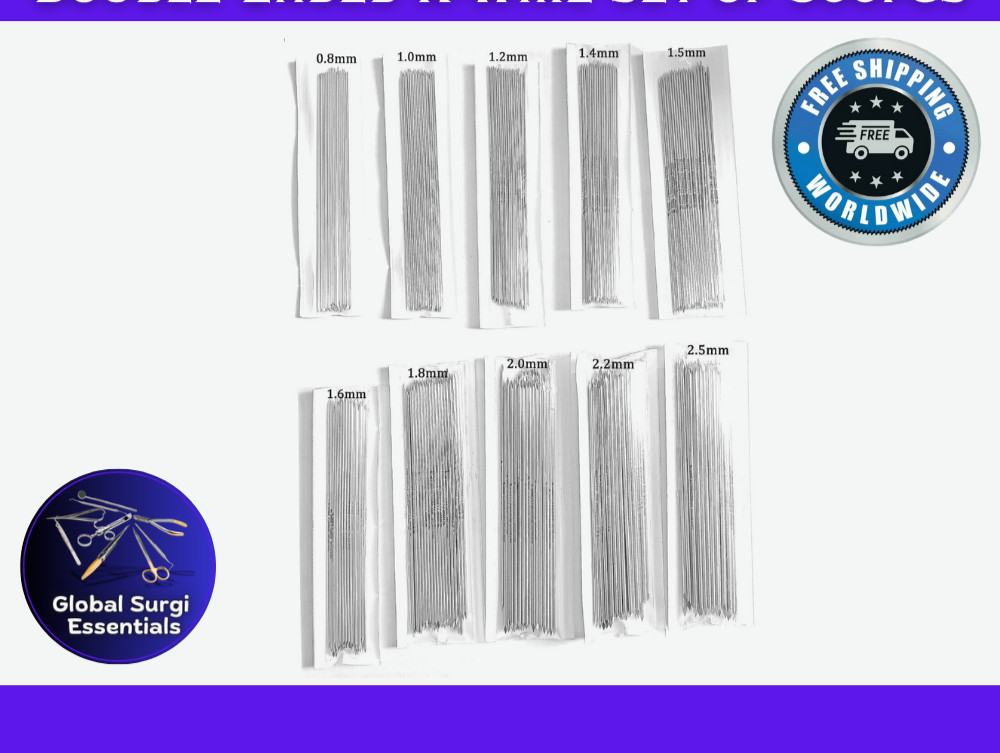 Double Ended K-Wire set of 300pcs Veterinary SS Free Shipping (6/9/12/14 inches)